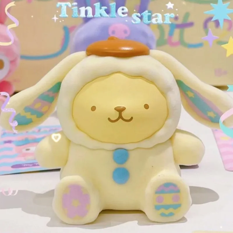 サンリオウサギシリーズブラインドボックスユグイ犬クロミメロディ漫画アニメ人形女の子子供のギフト手作り装飾品ミステリアスボックス