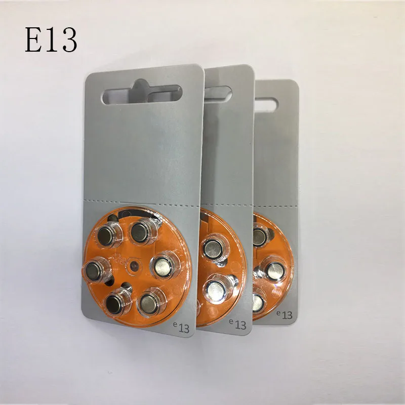 18pcs/lot  Hearing Aid Batteries A13 13A e13 ZA13 13 PR48 Engine battery best quality