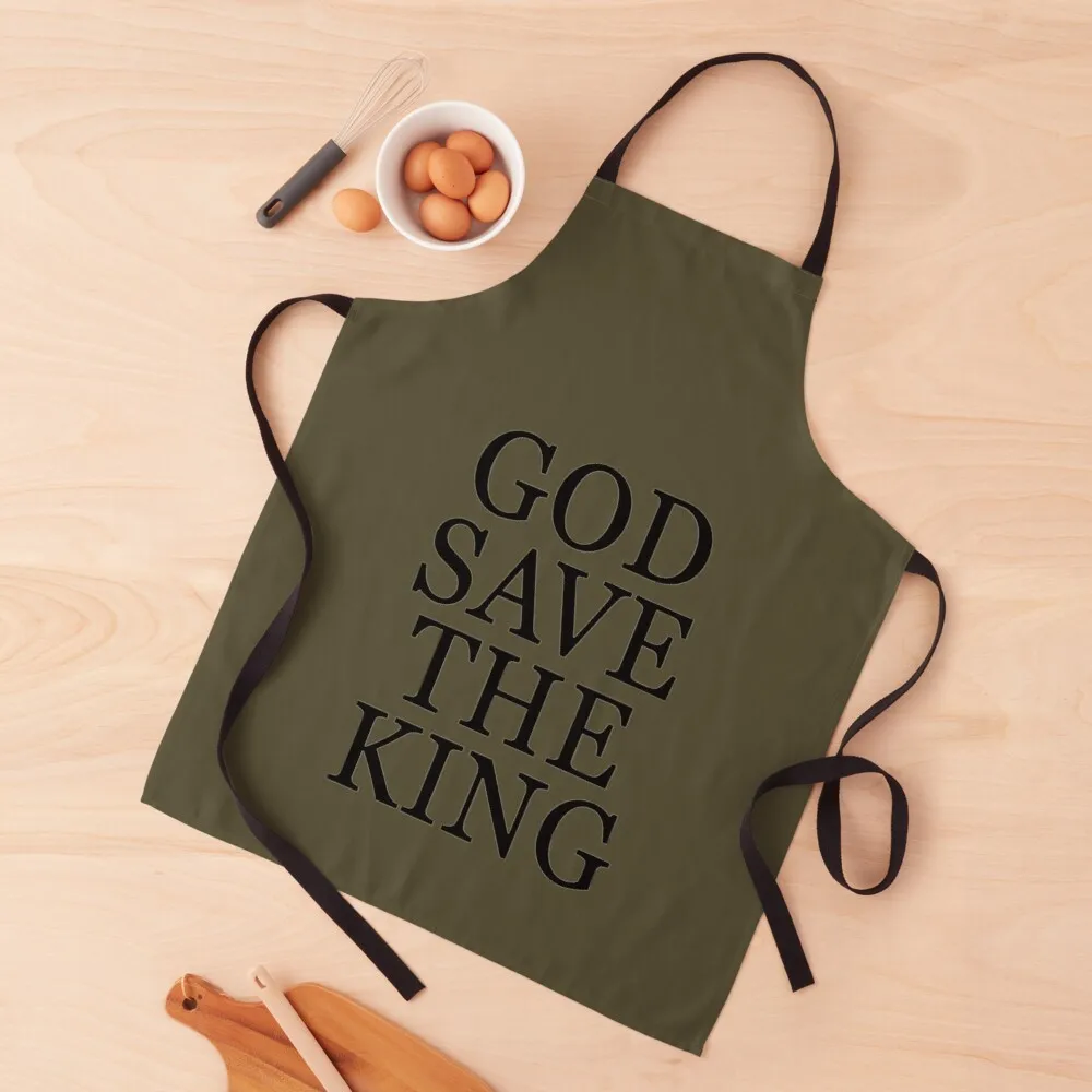 

GOD SAVE THE KING, CHARLES III Apron Home And Kitchen nail tech supplies For Hairdresser japanese style Apron