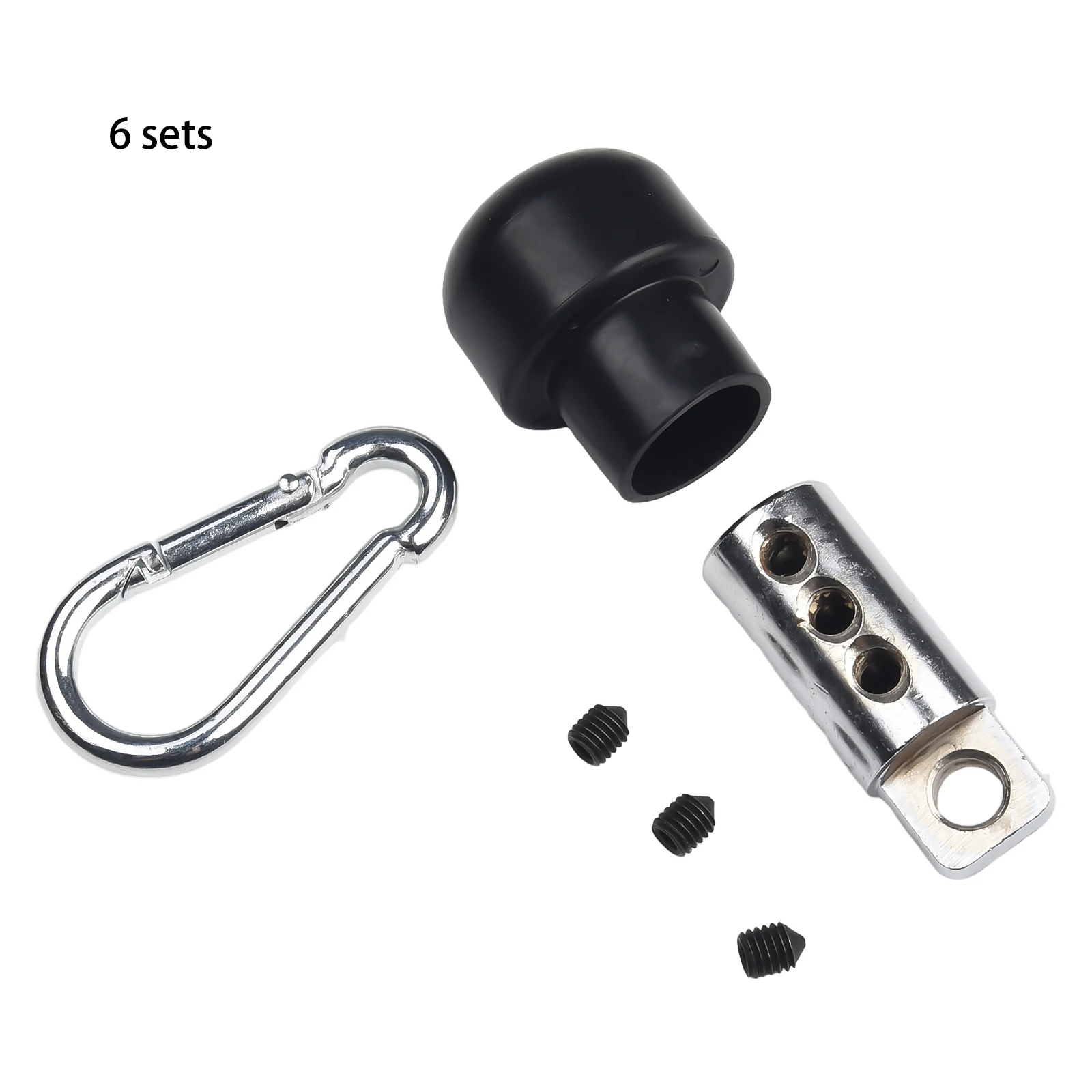 1/2/6 Sets Fitness Machine Cable Stopper Connector Hexagon Socket Set Screw Wire Rope Joint Terminal For Fitness Equipment Parts