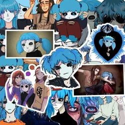 10/30/52pcs Horror Sally Face Stickers Aesthetics Sally Anime Sticker Waterproof Laptop Skateboard Notebook Bike Graffiti Decals