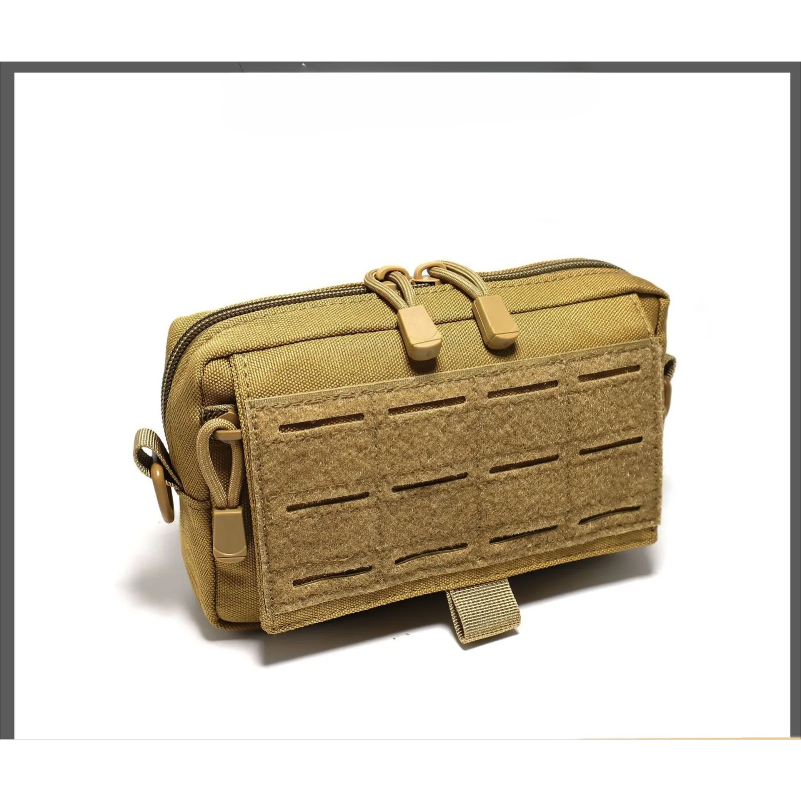 Tactical Molle Admin Pouch Utility Laser Cut EDC Tool Pouch Bag Horizontal Modular Pouches