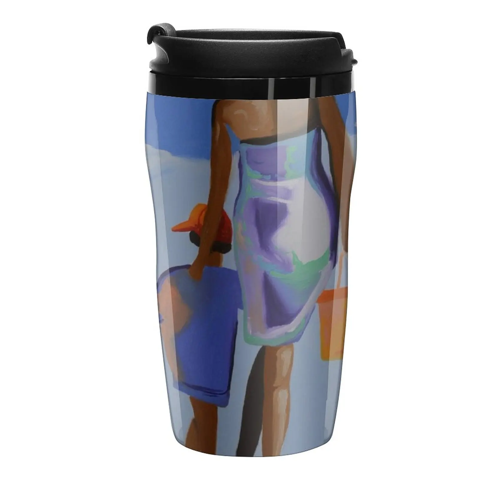 

New daughter and mom on beach Travel Coffee Mug Mug Coffee Cup Espresso Coffee Cups