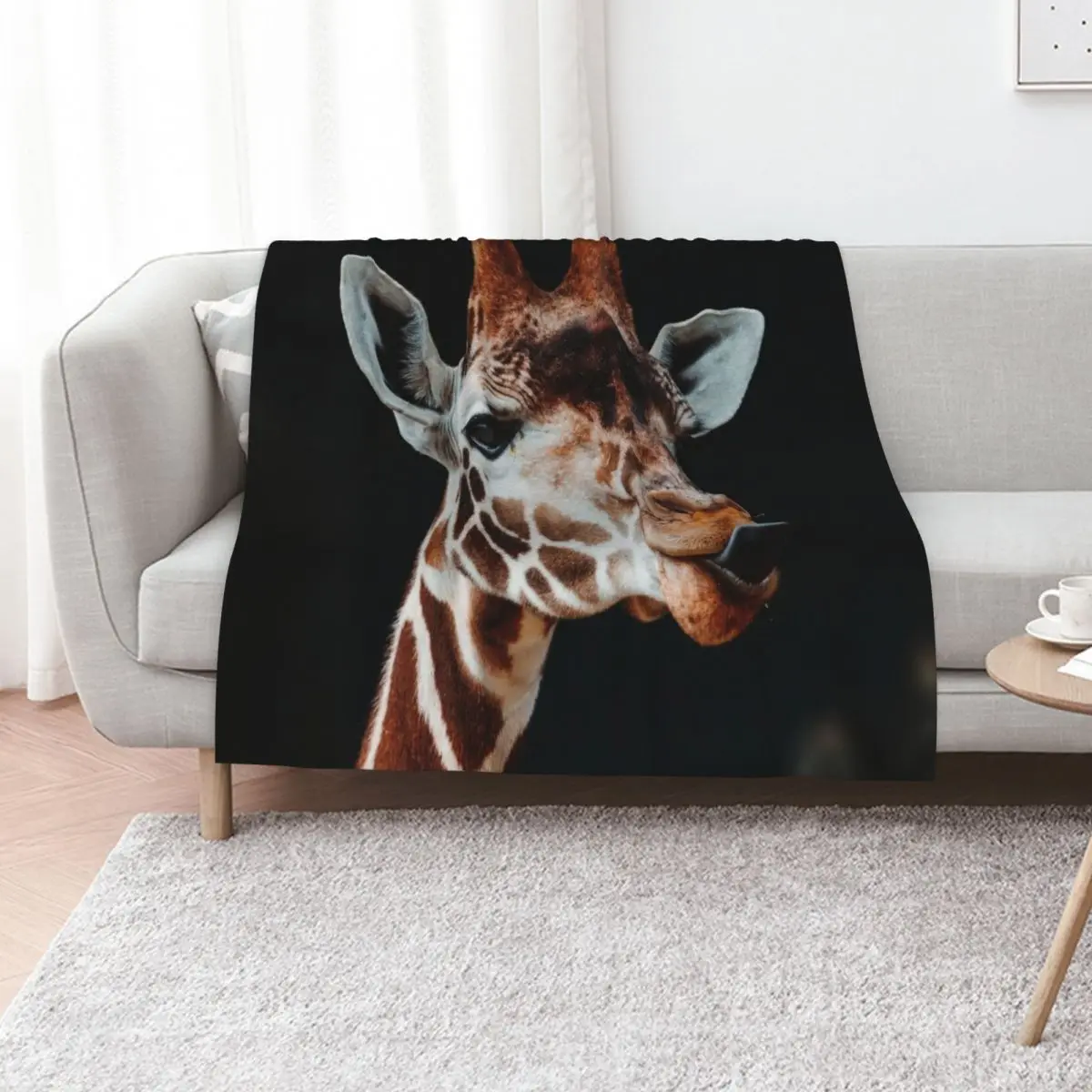 Giraffe Throw Blanket Polar Hairys Soft Picnic Flannels Travel Blankets