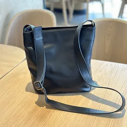 Johnature Genuine Leather Women Shoulder & Crossbody Bags 2026 New Simple Versatile Natural Real Cowhide Solid Color Bags