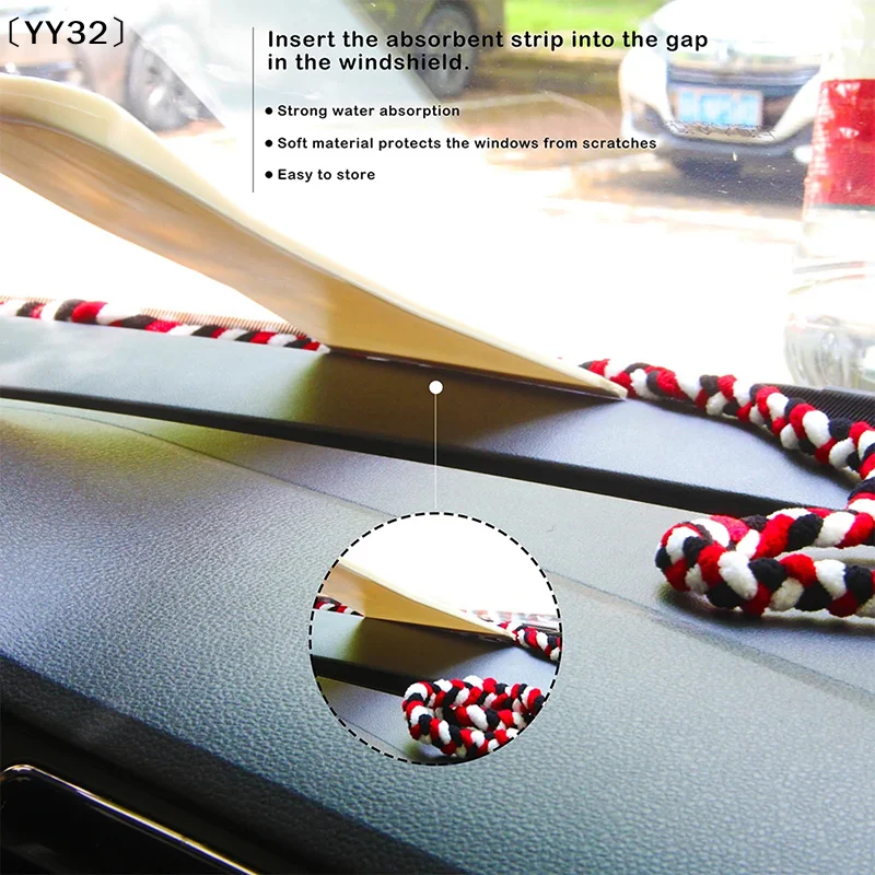 2 Meters Water Absorbent Rope Vinyl Film Door Windshield Microfiber Cloth Drying Tool Automotive Clean Window Wash Access〔YY32〕