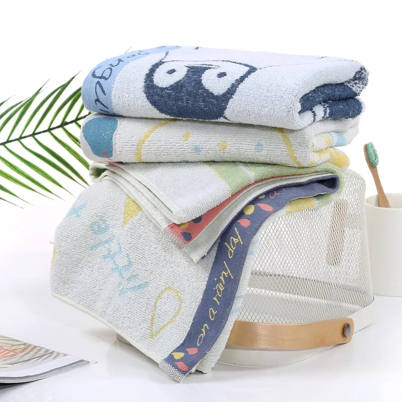 Large Cotton Bath Shower Towel Thick Towels Home Bathroom Hotel For Adults Kids Absorbent Face Towel Bathroom Towels 50*100CM