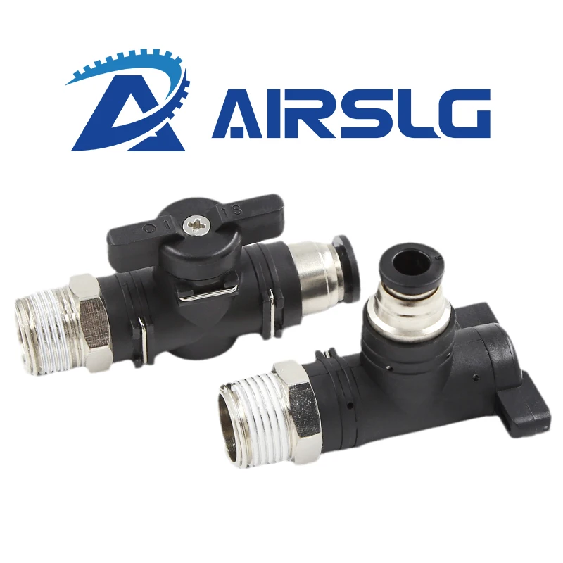 Detalhe 1 de Válvula solenoide Pneumatic Valve Fittings Air Flow Control Valve BL Pneumatic Threaded BL4-M5 01 02 BL6-01 02 03 04 BL8 10 12-01 02 03 04 Pneumática