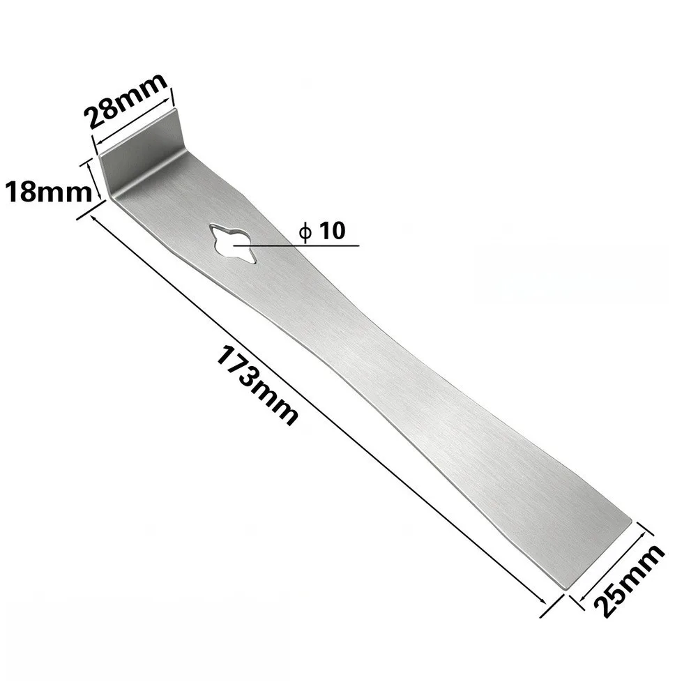 10 Inch Stainless Steel Pry Bar Scraper for Lifting Scraping and Prying Tasks in Home Workshop or Construction Site