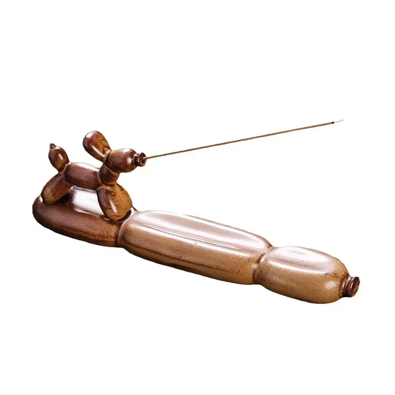 1 قطعة ، اليدوية لطيف الكلب السيراميك الحرف اليدوية البخور عصا حامل المنزل الحلي مبخرة (بدون البخور) #2