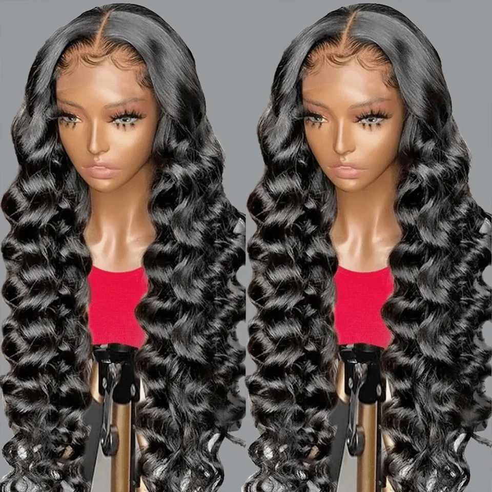 

30 32 inch 13x6 Hd Lace Frontal Wig Loose Deep Wave Brazilian 100% Human Hair Preplucked 13x4 Water Wave Front Wigs For Women