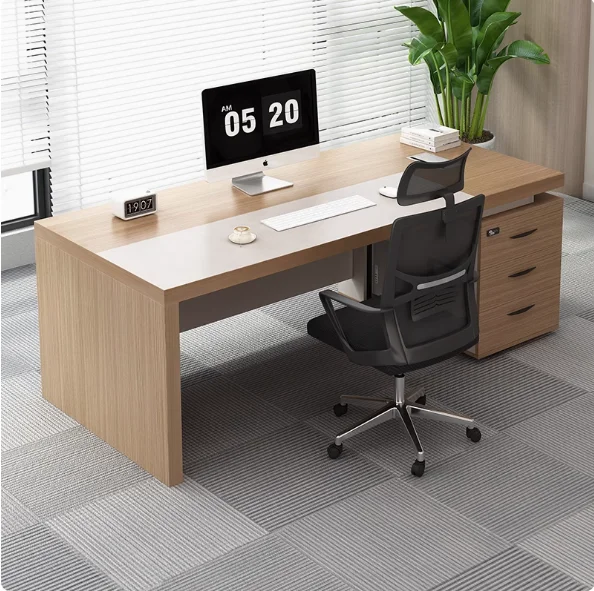 Wholesale Cheap Modern Office Desk With Drawers Boss General Manager Executive Home Office Table Furniture