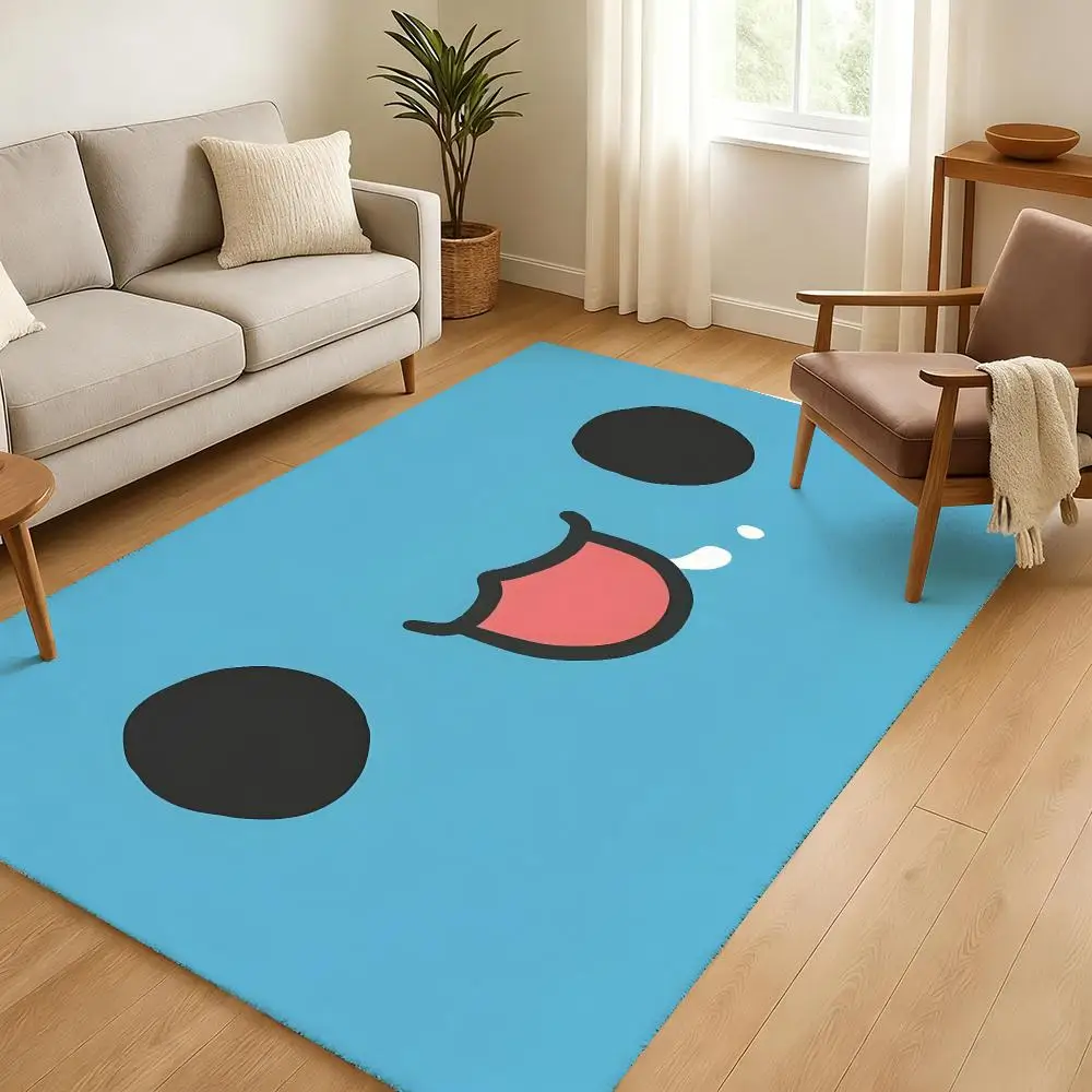 1pc Kwaii Anime B-Bugcat CapooS Floor Mat Soft Thickened Absorbent Non-Slip Bedroom Living Room Door Mat Home Decor Flannel Rugs
