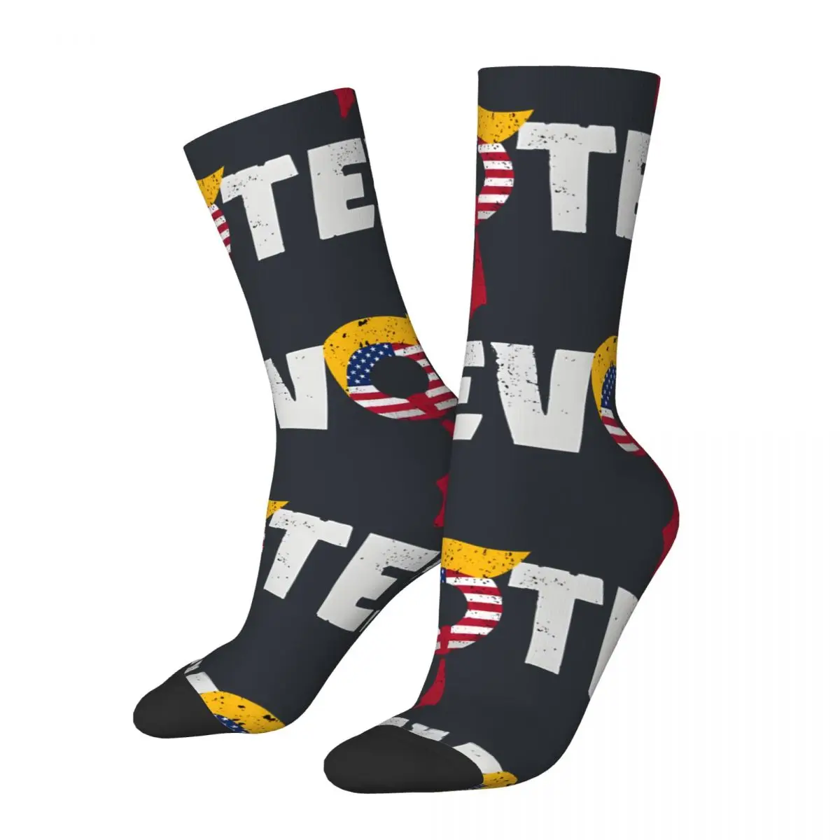 Funny Crazy Wanted Donald Trump 2024 45 47 Sock for Men Hip Hop Harajuku trump girl Happy Seamless Pattern Printed Boy Crew Sock