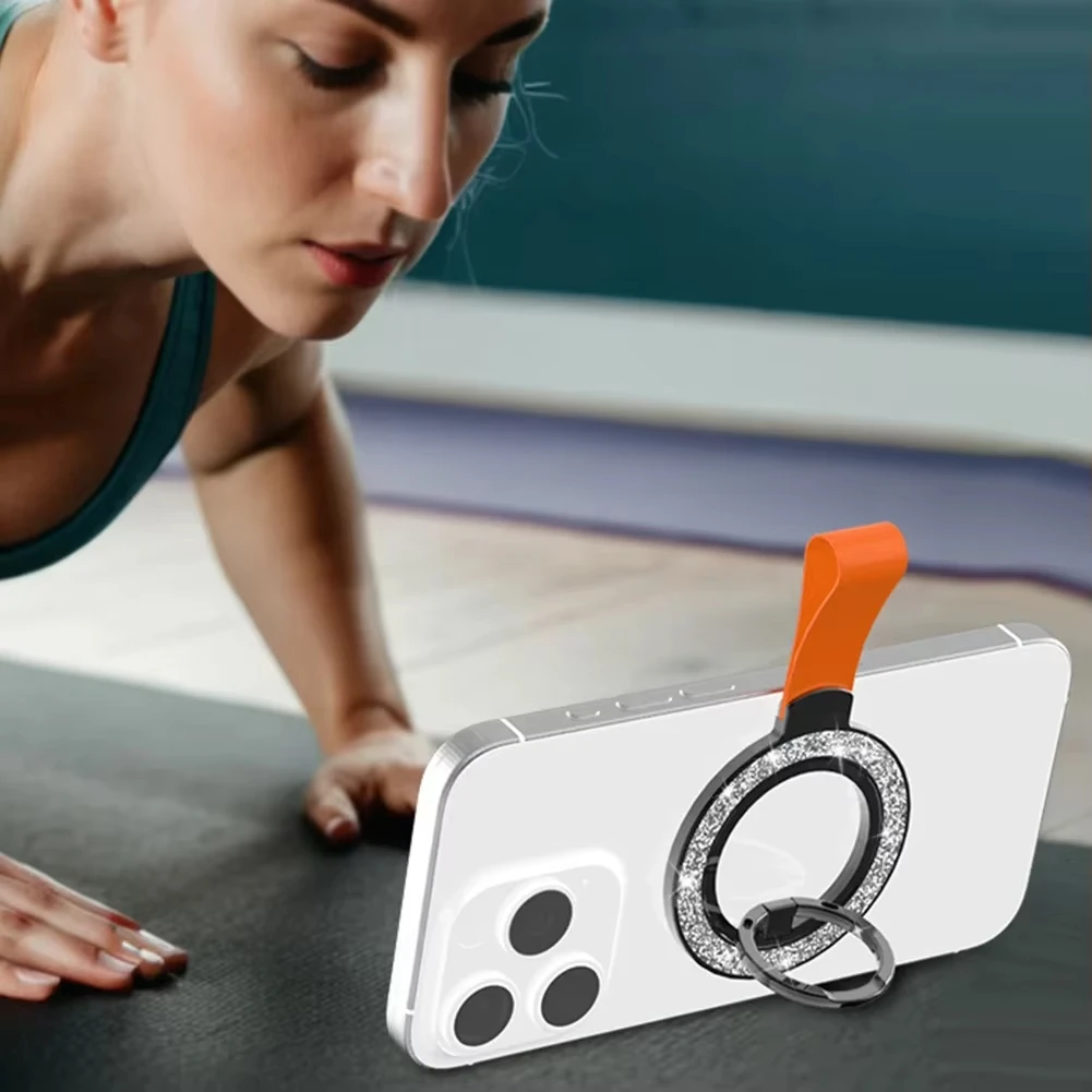 

Универсальный двусторонний магнитный держатель для мобильного телефона Magsafe, подставка для автомобильного ручки, кронштейн для кольца на палец для iPhone 17, 16, 15, 14, 13