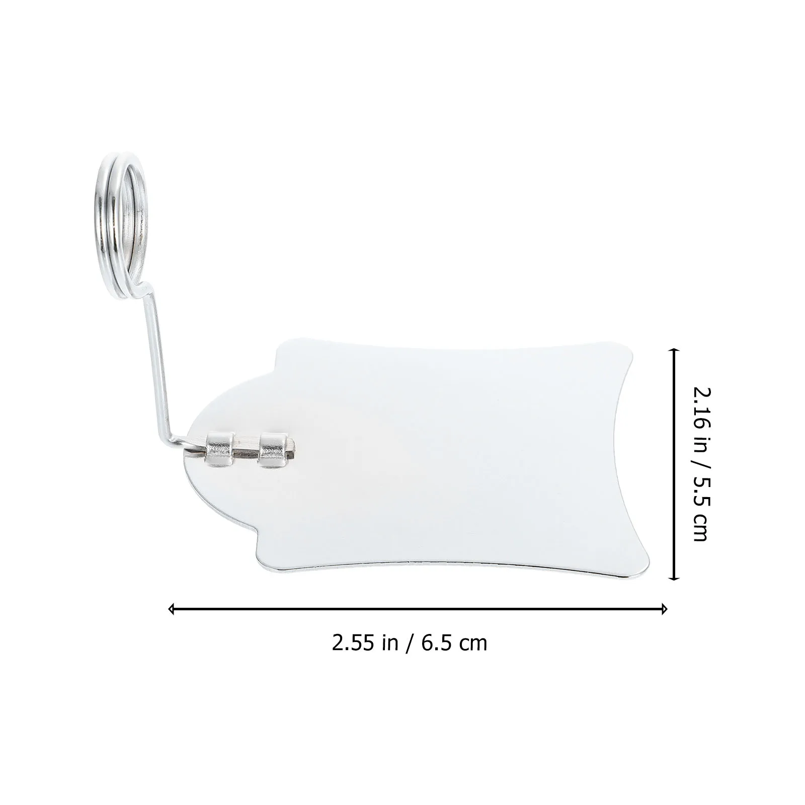 5pcs Silver Clips Desk Stand Label Holder Retail Price Display Rack Sign Holders Label Display Rack Food Sign Folder