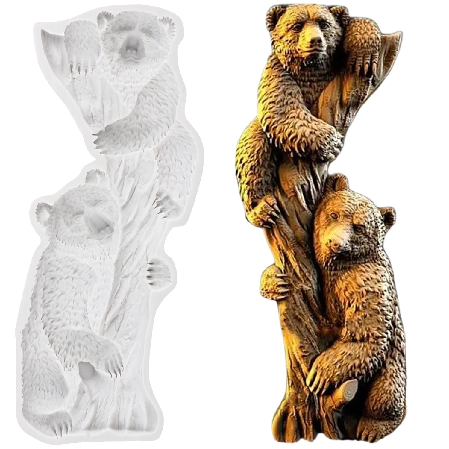 

Koala Silicone Molds Bear Fondant Cake Decorating Tools Cupcake Topper Chocolate Candy Sugar Craft Gum Paste Polymer Clay