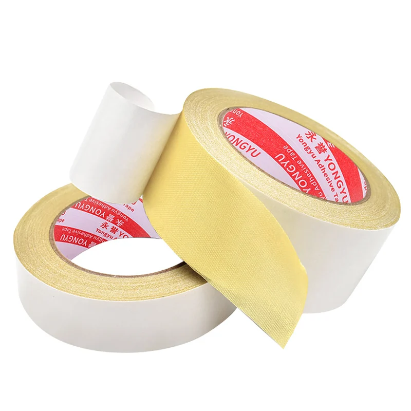 Printing Double-Sided Tape Yellow Cardboard Box High Adhesion Industrial Carpet Fixing High Temperature Resistance No Trace