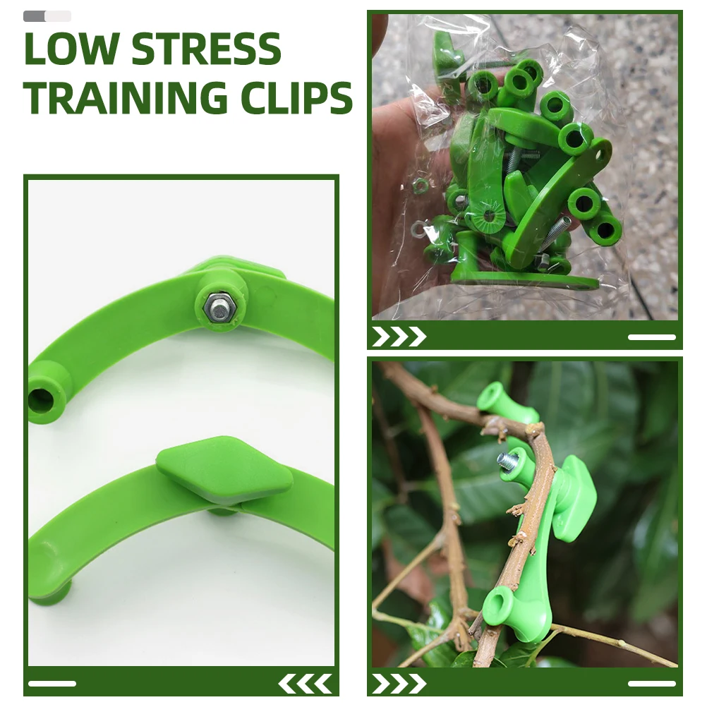

5pcs Branch Bender Shaping Clips for Indoor Plants Adjustable Gardening Tools Plastic Training Device with Deep for Plant