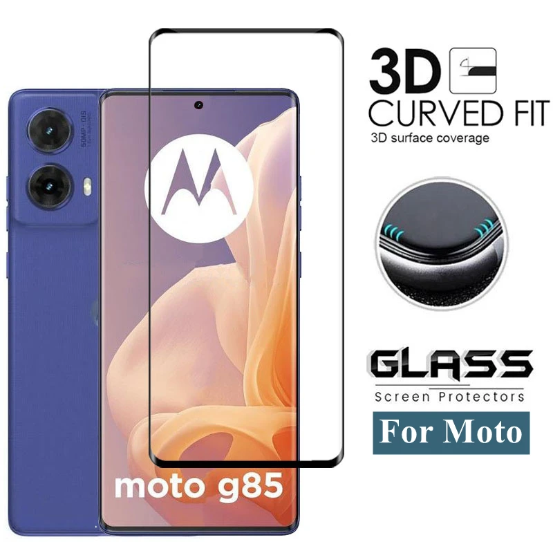 

2Pcs Cover Glass For Motorola Moto G85 Tempered Glass Moto G85 Screen Protector Protective Phone Film Motorola Moto G85 Glass 3D