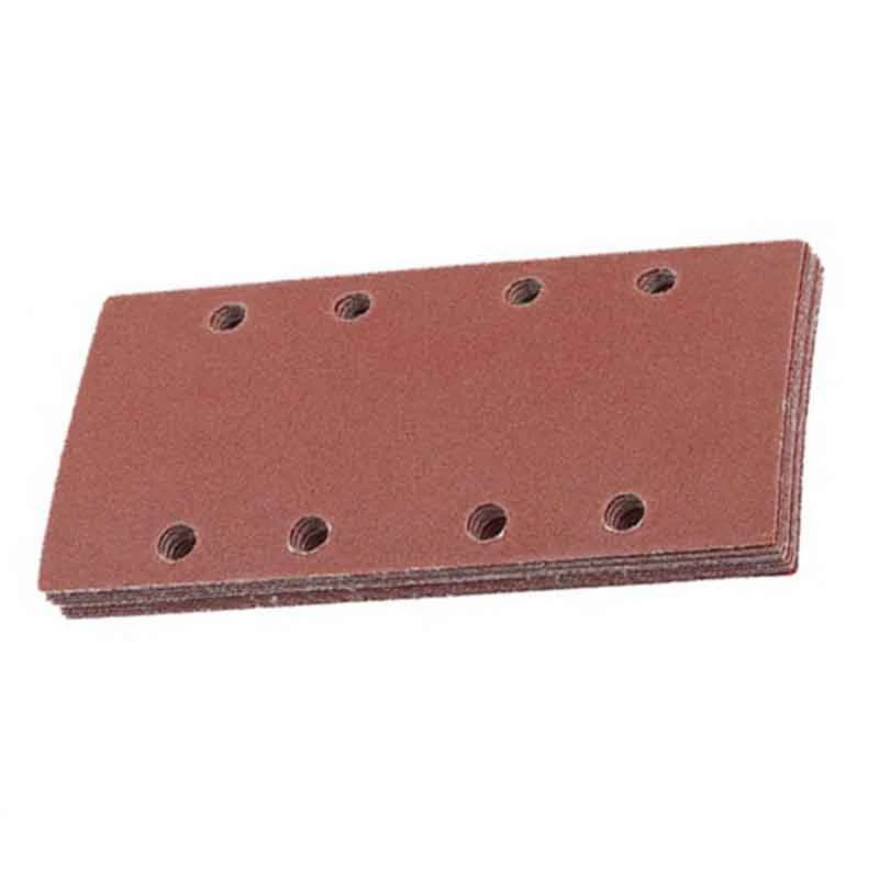 30 Pcs Sanding Pads, Sanding Paper Hook and Loop Sand Sheet 95X185mm Punched 8 Holes Grits 80/120/180 Fit Sheet