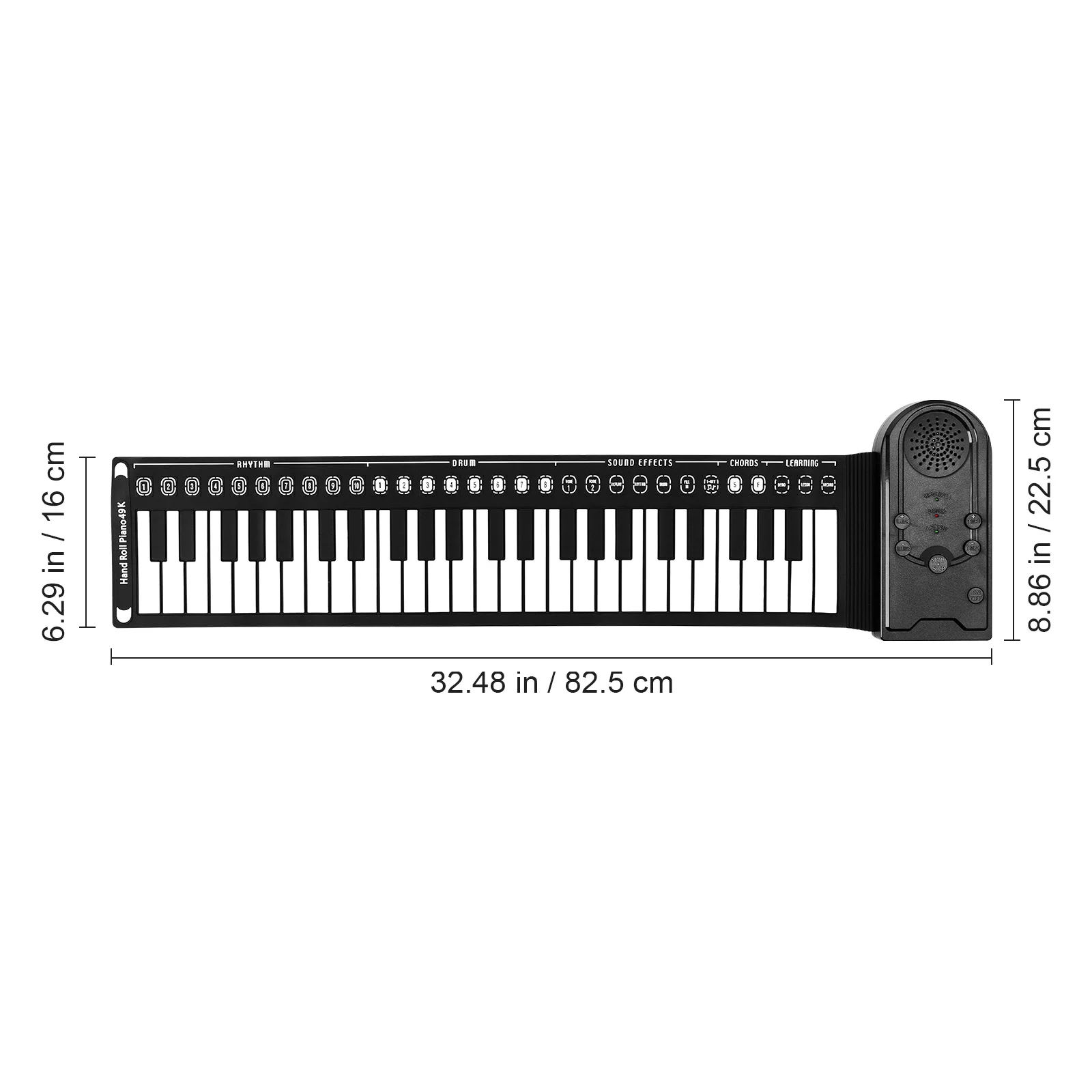 

49 Keys Foldable Piano Beginner Portable Electronic Toddler Gel Keyboard Musical Instruments Accessories