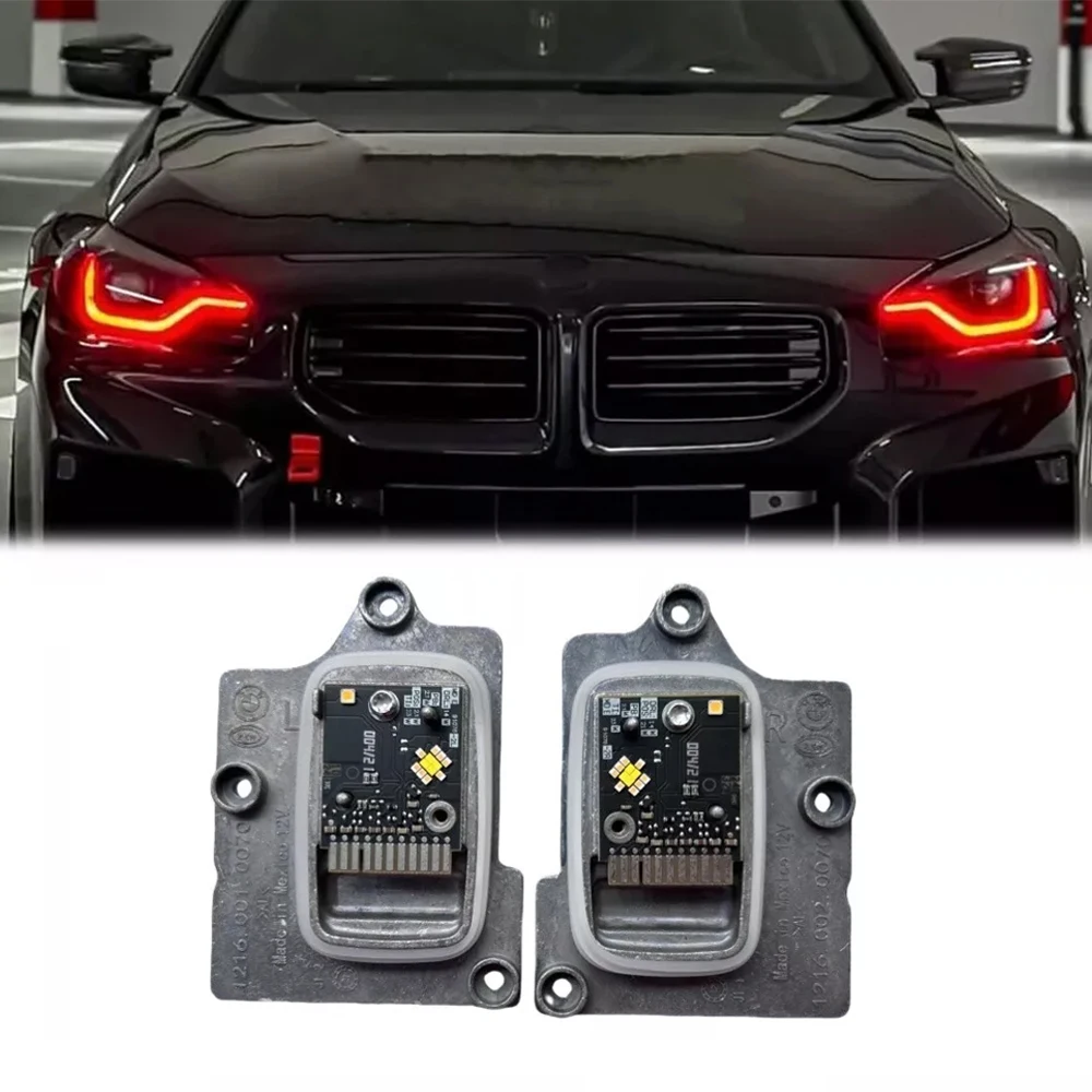 

CSL Red Daytime Running Light Turn Signal Module For BMW G87 M2 G42 230i M240i M235i 2022-2024 Yellow Blue Angel Eyes DRL