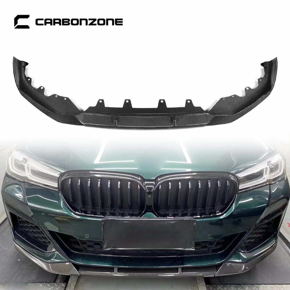 

3-Section Type Carbon Fiber Front Bumper Lip 3pcs/set for BMW 5 Series G30 LCI MP Style 2021+ Sport Racing Diffuser Body Kit