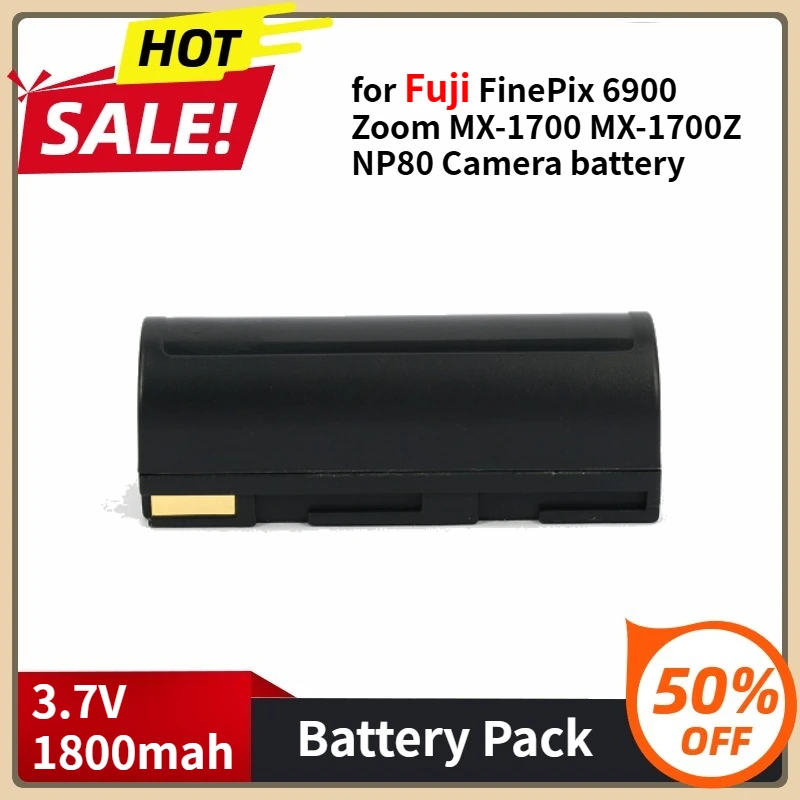 

NP-80 KLIC-3000 X6800 X4900 X6900 X4800 for Fuji FinePix 6900 Zoom MX-1700 MX-1700Z NP80Camera Rechargeable Lithium Battery Pack
