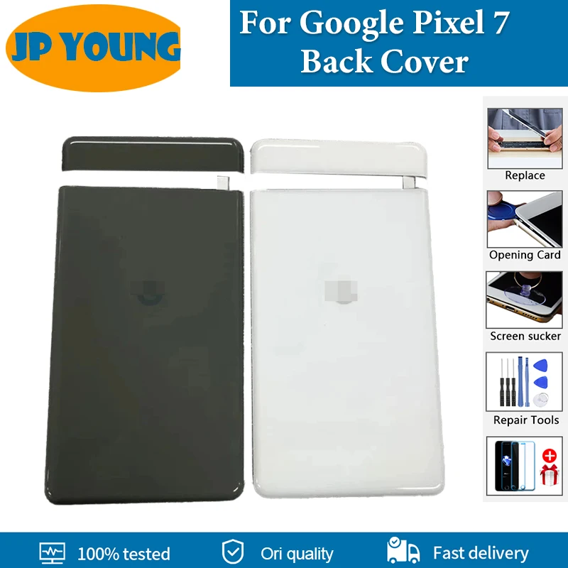 Original Back Glass For Google Pixel 7 Battery Cover Down Cover With Top Cover Rear Case Housing Door Back Cover Replacement