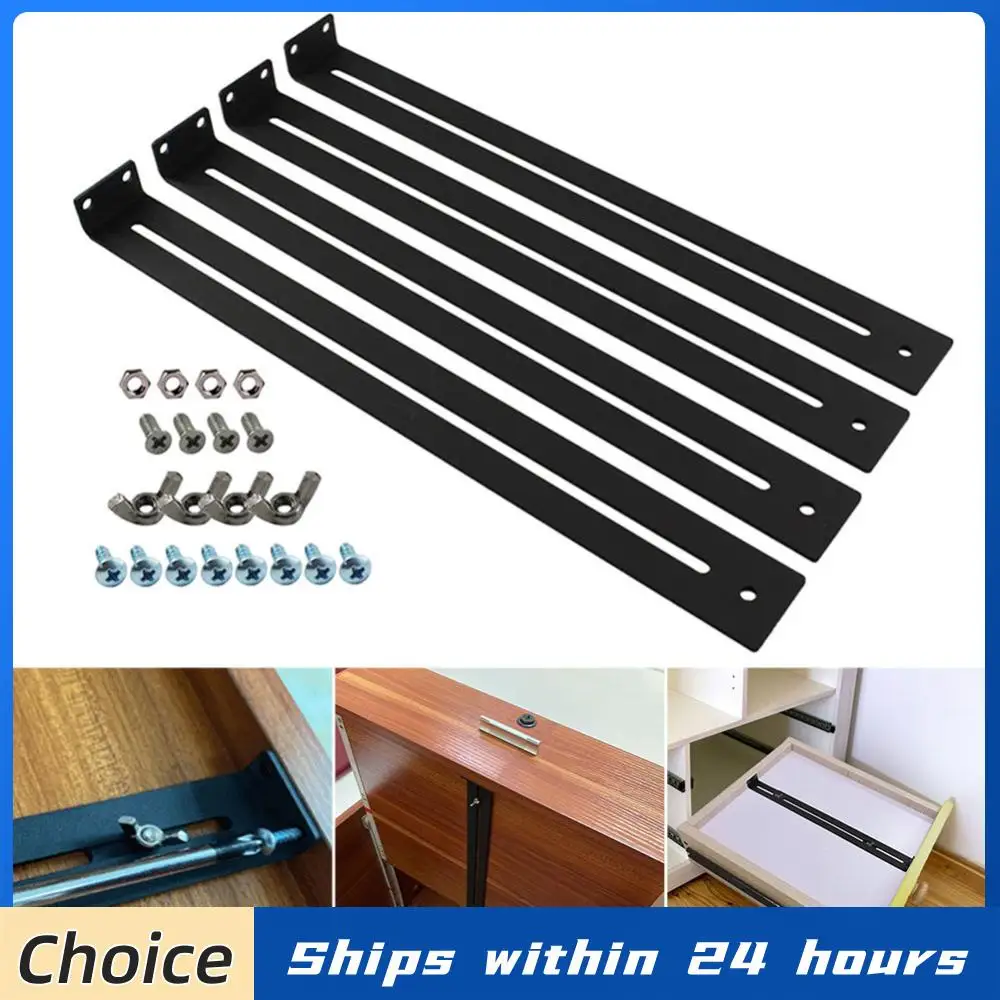 

4pcs Drawer Repair Kit Furniture Repair Accessory Bracket Bottom Support Tool Set for Wood/Particleboard/MDF Chest of Drawers
