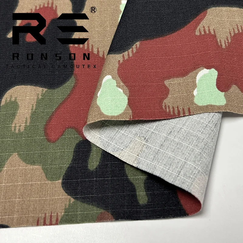

NC5050 M70 camouflage nylon cotton fabric NYCO camo printed tactical uniform camouflage fabric