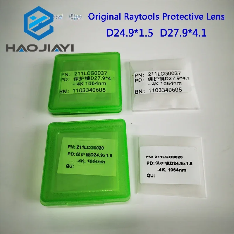 

10Pieces Original Raytools Protective Windows Lens 24.9*1.5 For Cutting Head BT210S BT240S BM109 BM111 BM114 BM115