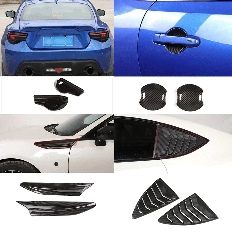

ABS Carbon Fiber For 2012-2020 Toyota 86 Subaru BRZ Car side air outlet decoration cover sticker exterior decoration accessories