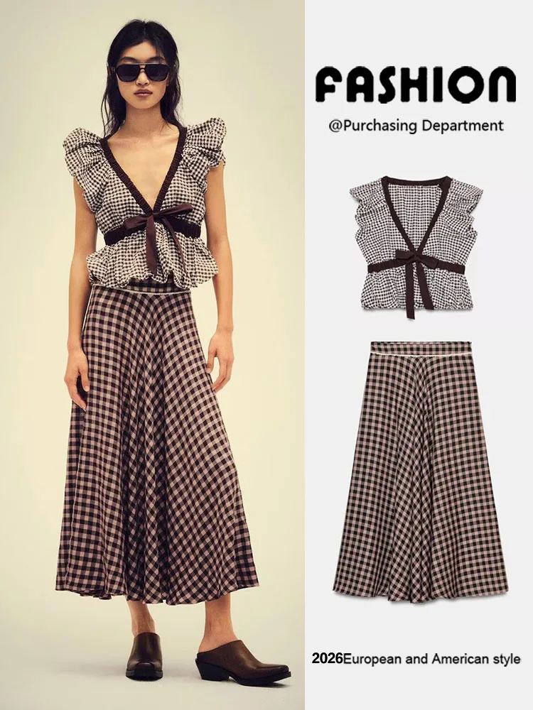 

New Summer Women's Top Small id Pattern Lace Skirt Ethnic Stage Costume Floral Print ter Ne Svel Dr
