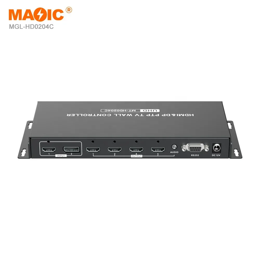 8K 30Hz HDMI Splitter HDMI DP PTP TV Wall Controller Splicer 2x4 Hdmi Video Wall Splicer พร้อม Ir สําหรับจอภาพ Multiviewer