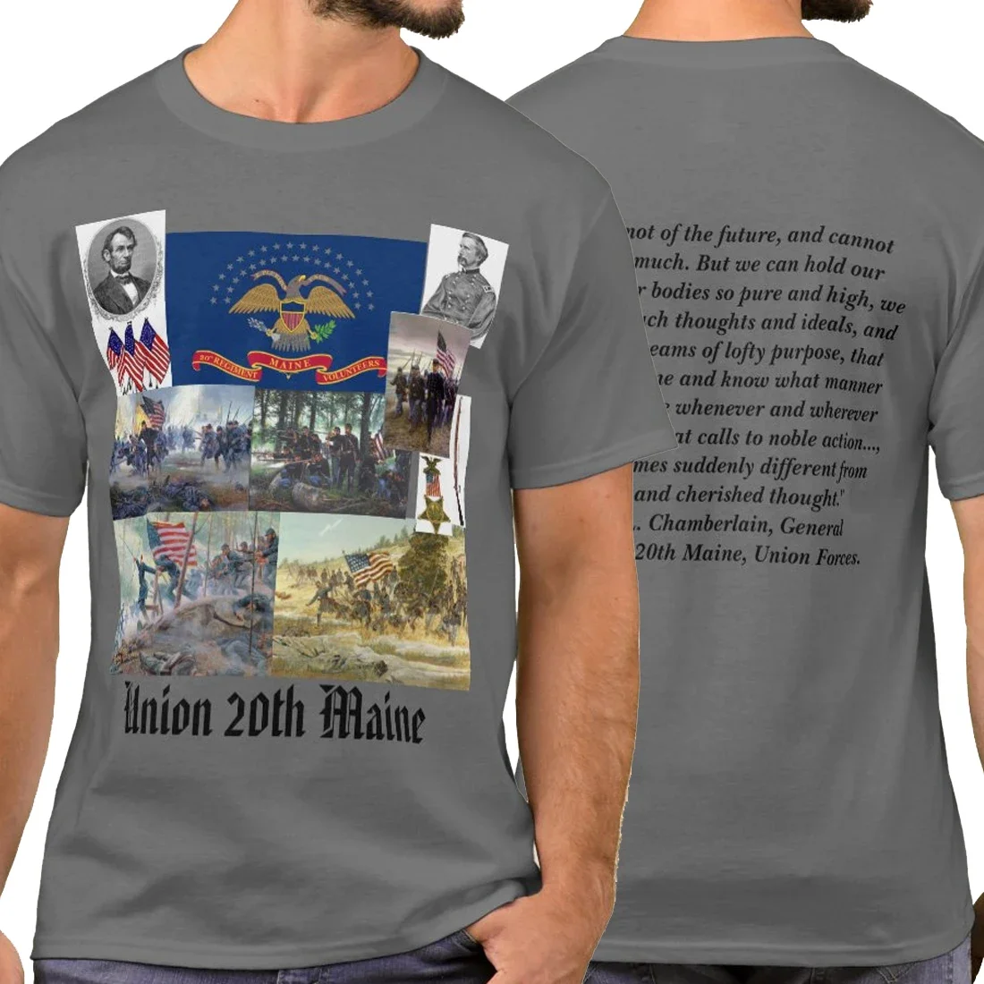Unique Design 20th Maine Volunteer Infantry Regiment T Shirt. Short Sleeve 100% Cotton Casual T-shirts Loose Top Size S-3XL