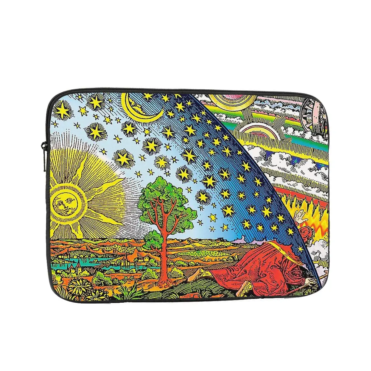 

Flammarion Engraving In Color Laptop Sleeve Cover Bag 10 12 13 15 17 Inch Notebook Bag Sleeve Tablet Shockproof Case Bag
