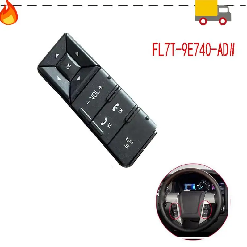 

For Ford Expedition 2015-2017 Media VOL Control Switch FL7T-9E740-ADW Steering Wheel Control Switch