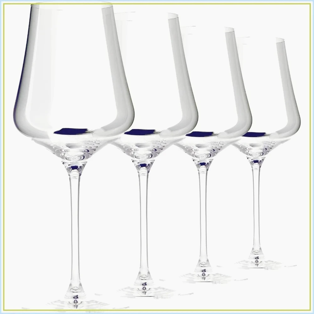 Crystal Wine Glasses Set of 4 with Gift Boxes - Universal Red White Wine Glass, 16 oz, Dishwasher Safe, Lead-Free