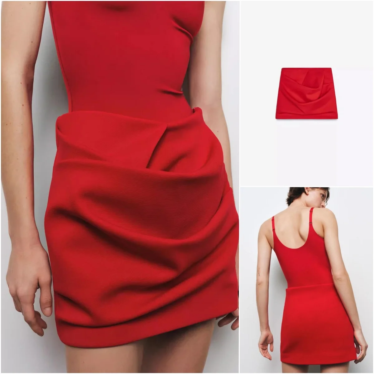 

Spring New Arrival Women's Faion Pleated Fluffy High Waist Ele ort Skirt f-length Skirt 5070027 A-line Slim Fit Pu...