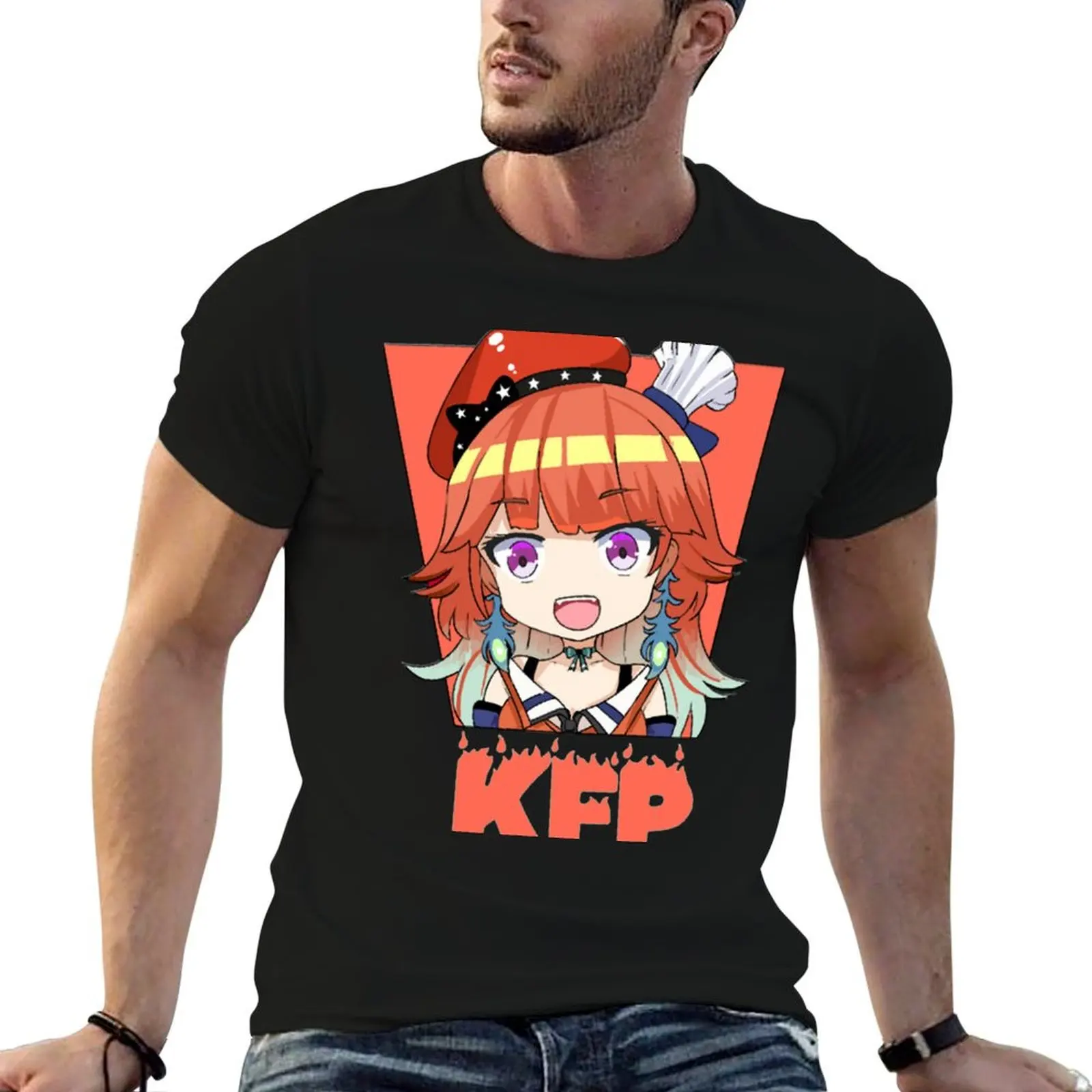 

Hololive EN - Takanashi Kiara KFP Kiara Fried Phoenix Original Version T-Shirt t shirt man plain T-Shirt