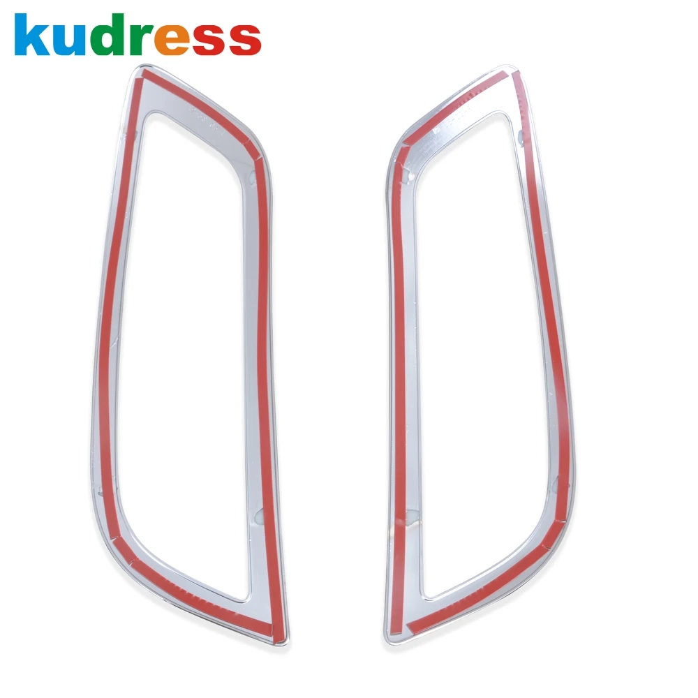 Front Fog light Lamp Cover Trim For Hyundai Venue 2019 2020 2021 2022 2023 2024 Chrome Car Head Foglight Bezel Trims Accessories