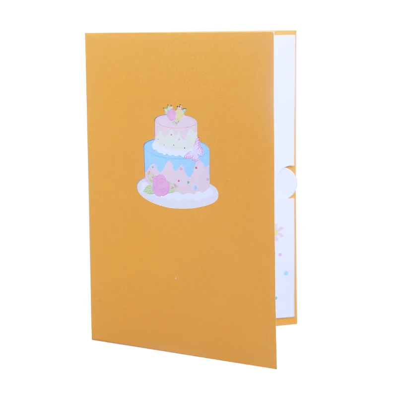 3D Pop Up Birthday Greeting Card, Candy, Cake, Kids, Girlfriend, Wife, Cartoon, Butterfly, Candle, Birthday Invitation, Gifts image 5