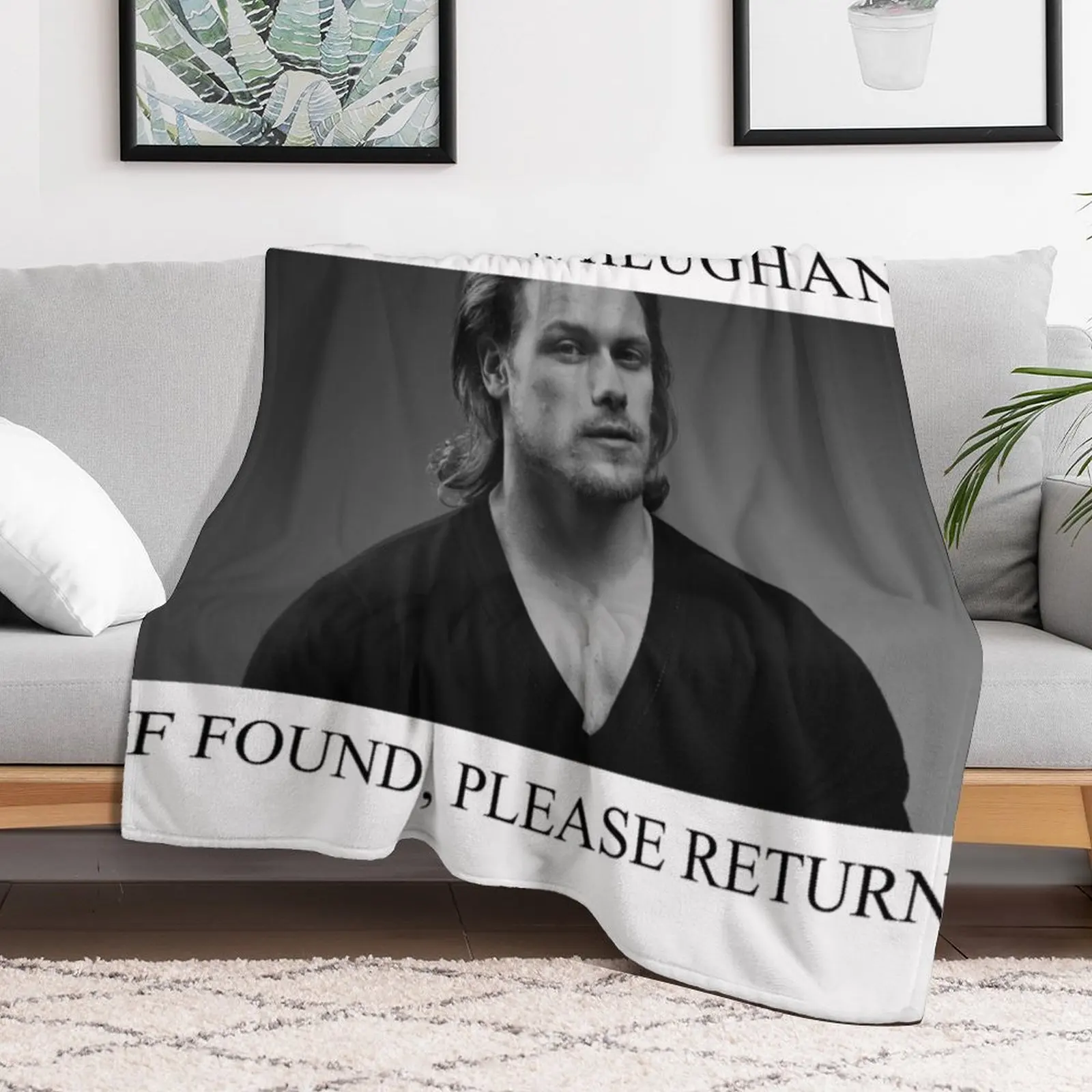 Lost my boyfriend Sam Heughan Throw Blanket Summer heavy to sleep Baby Blankets