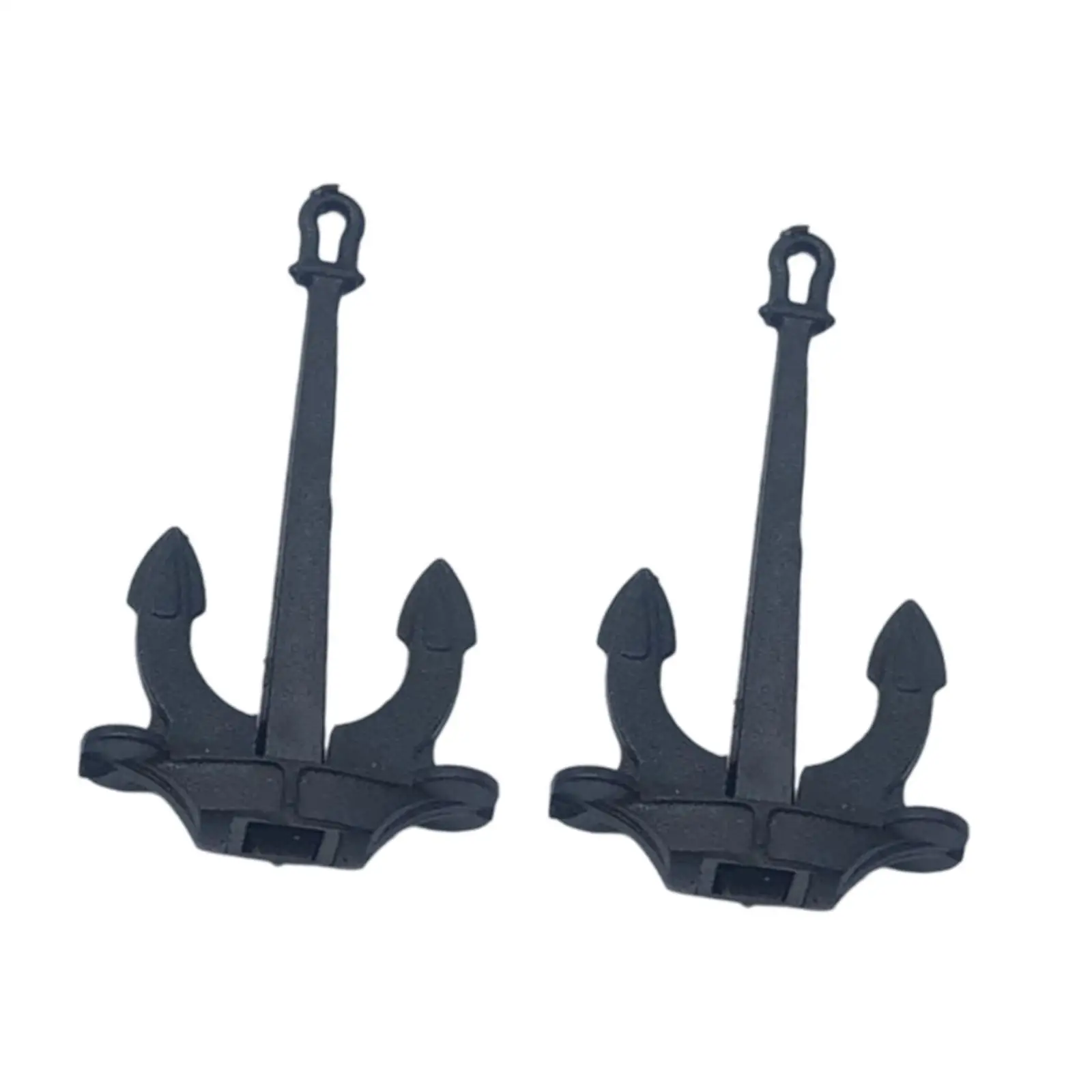 2x RC Boat Anchors Tiny Simulation Miniature Anchors Rod Simulation Nautical Model Components Mini Hall Anchors for Kids Adults - Image 2