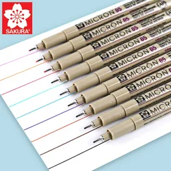1pcs SAKURA Micron Pen Multicolor Needle Pen Waterproof Markers Liners for Design Sketch Drawing