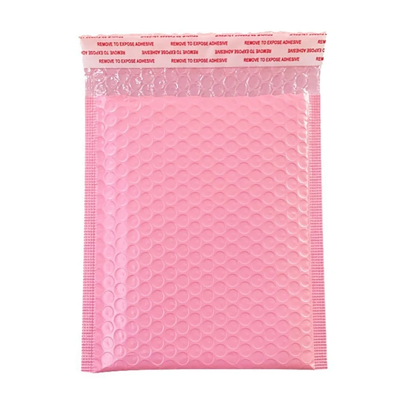 Self Seal Envelope Rosa com Bolha, Envelopes Acolchoados, Mailing Bag, Pacotes, Mailers, Espuma, 150Pcs