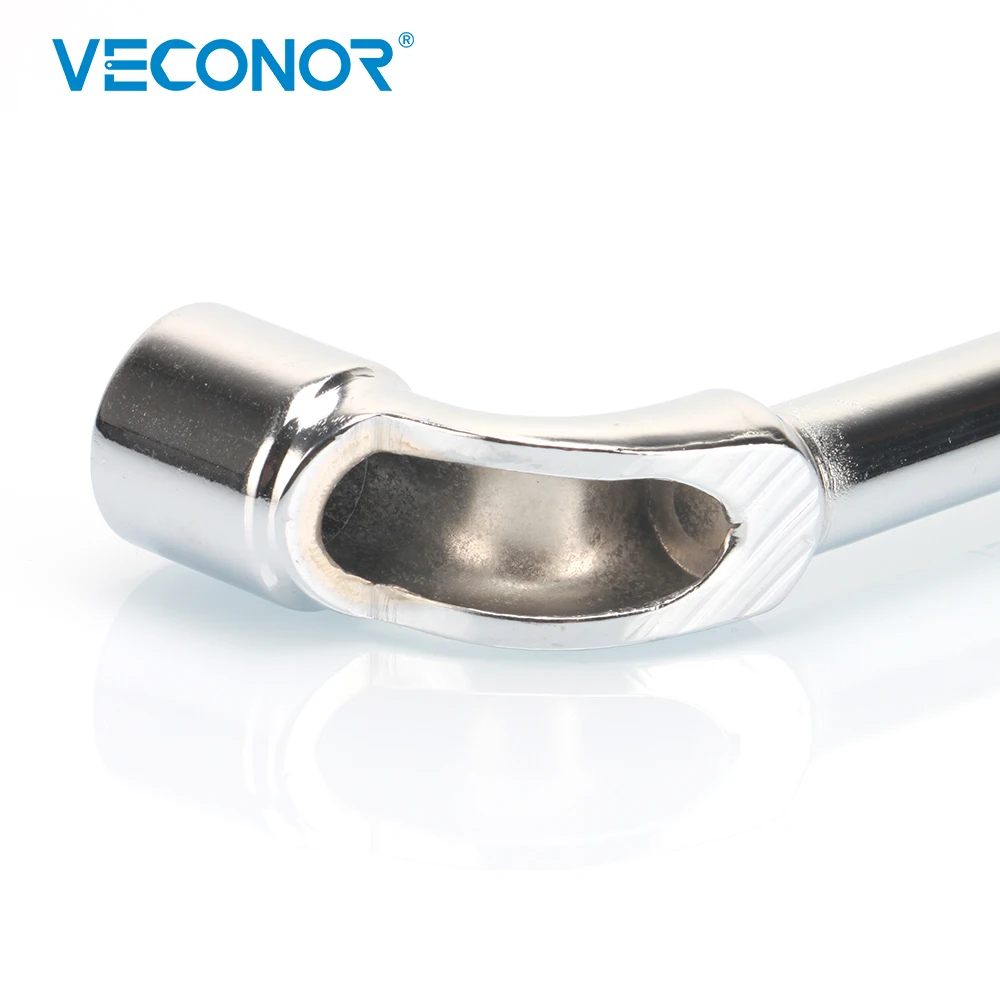 17mm L Type Angled Socket Wrench Spanner With Thru Hole Chome Vanadium