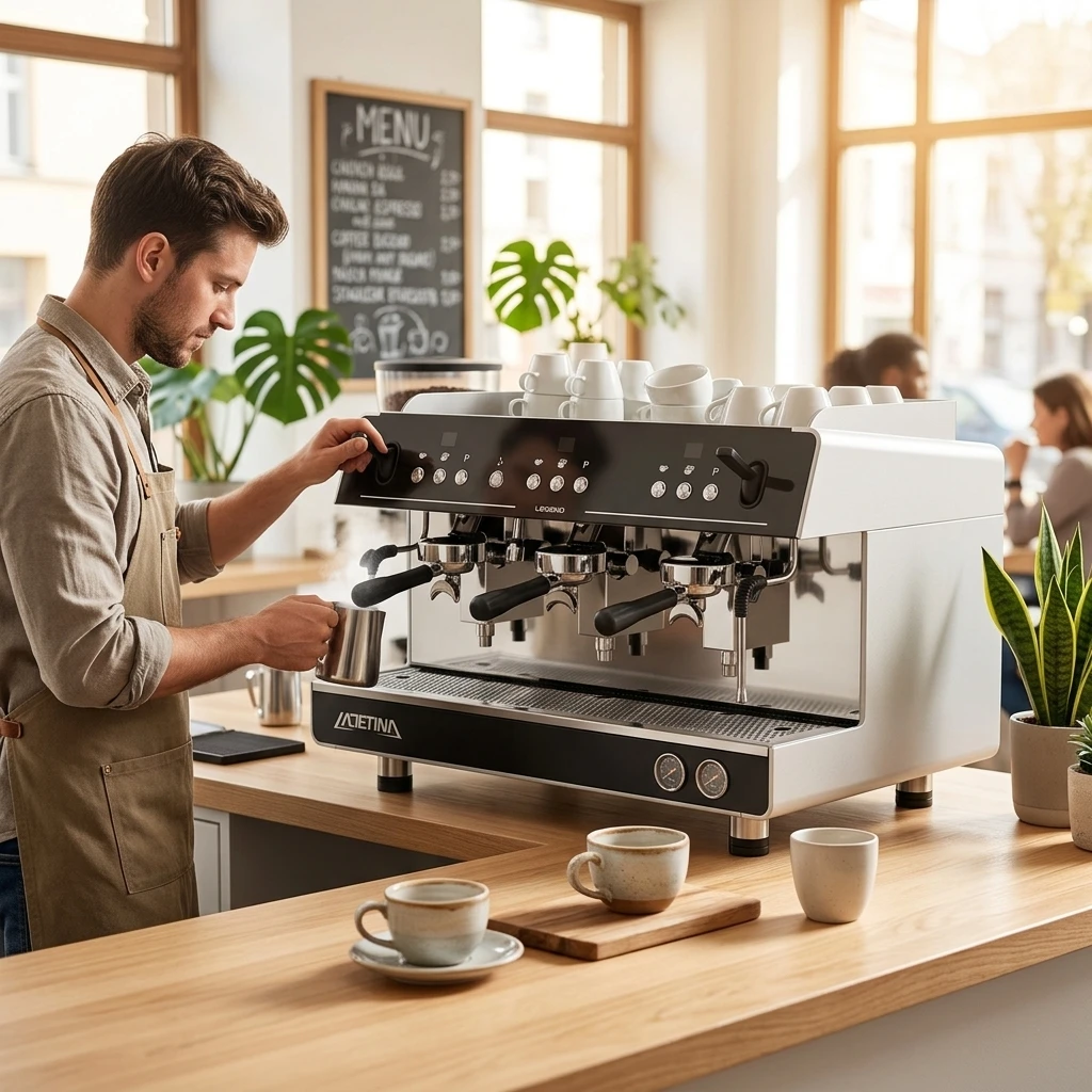 Professional Italy Commercial Commercial Triple Head 3 Group Barista Espresso Machine Cappuccino Coffee Maker Espresso Machine
